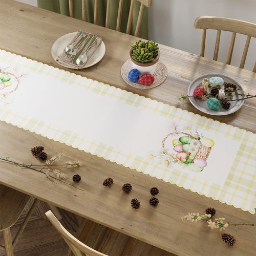 Bieżnik wodoodporny 38x160 Wielkanocny Koszyk