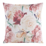 Poszewka dekoracyjna Flore 45x45 w piwonie i lilie