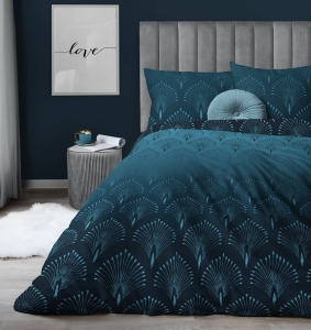Pościel satyna bawełniana Home Satin turkusowa 220x200 ombre