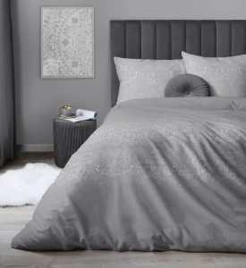 Pościel satyna bawełniana Home Satin 160x200 stalowo popielata