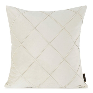 Poszewka velvet Nala 45x45 kremowa