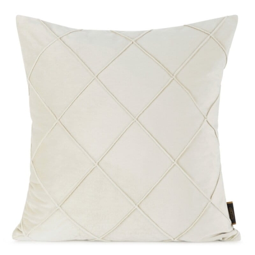Poszewka velvet Nala 45x45 kremowa