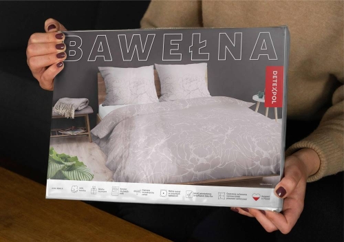 Pościel bawełniana 100% beżoworóżowa 160x200 w kwiaty