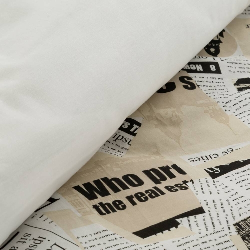 Komplet pościeli Sonia 100% bawełniana 140x200 gazeta