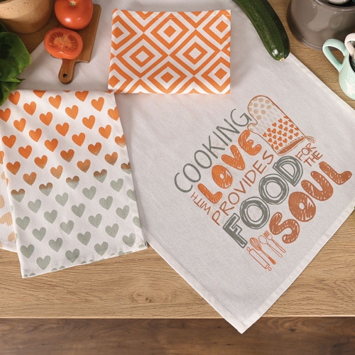 Zestaw ściereczek kuchennych 40x60 Love Food Soul