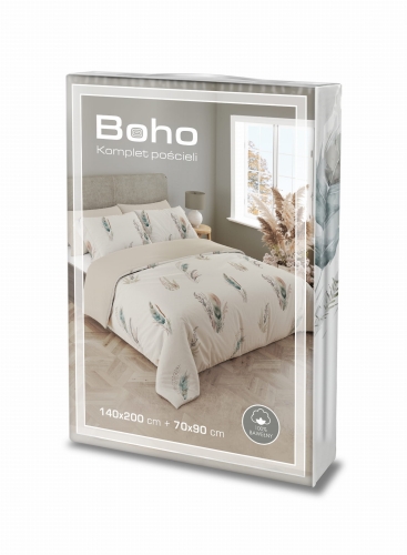 Pościel bawełniana Boho 220x200 w pióra