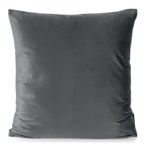 Poszewka dekoracyjna velvet 45x45 stalowa
