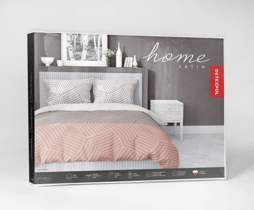 Pościel satyna bawełniana Home Satin 160x200 w odcieniach brązu