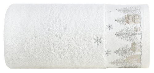 Świąteczny bawełniany ręcznik 50x90 Zimowy Krajobraz