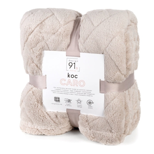 Koc Caro 170x210 beżowy