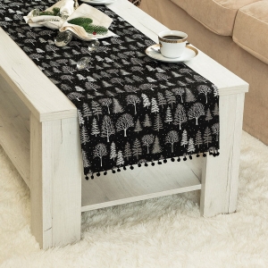 Bieżnik świąteczny Zimowa Magia 40x140 Czarny 