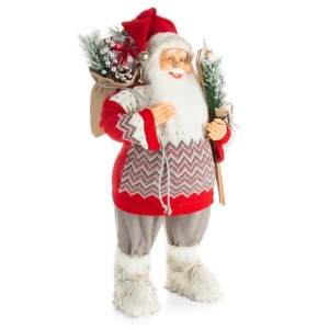 Mikołaj Stojący Czerwony 80cm