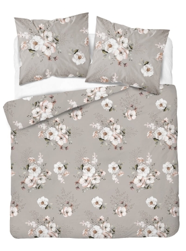 Pościel z satyny bawełnianej beżowej 160x200 Home Satin w magnolie