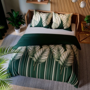 Komplet pościeli z bawełny satynowej 160x200 Tropicana