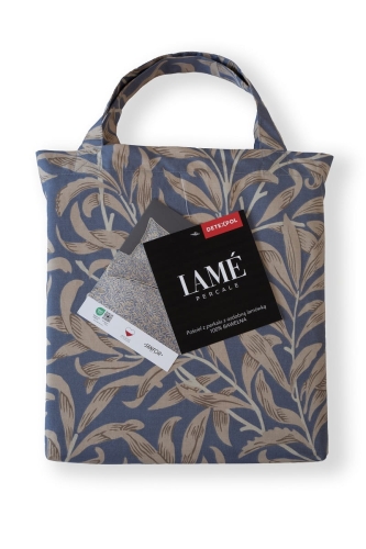 Pościel z perkalu 160x200 liście Lame Percale