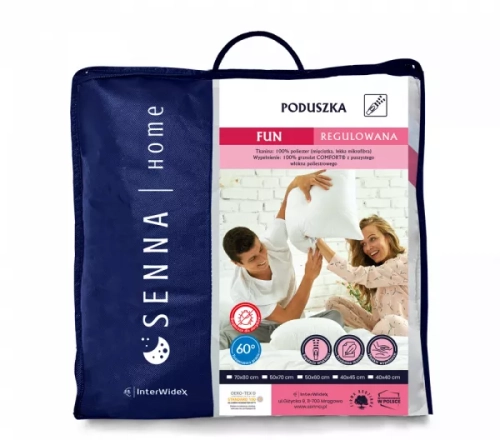 Poduszka Fun Regulowana 40x40 biała