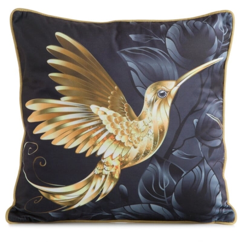 Poszewka dekoracyjna Velvet Z Lamówką 45x45 Koliber