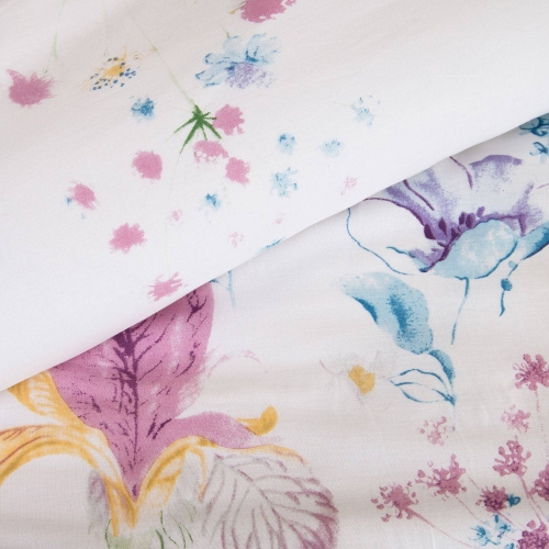 Pościel bawełniana Kolorowe Kwiaty 160x200 Cottonlove