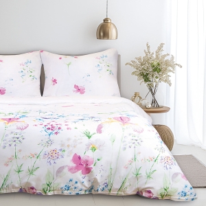 Pościel bawełniana Kolorowe Kwiaty 220x200 Cottonlove