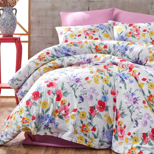Pościel bawełniana Kwiaty 220x200 Cottonlove