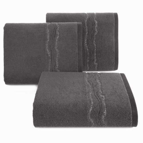 Ręcznik bawełniany stalowy 70x140 Karin
