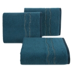 Ręcznik bawełniany ciemno turkusowy 70x140 Karin