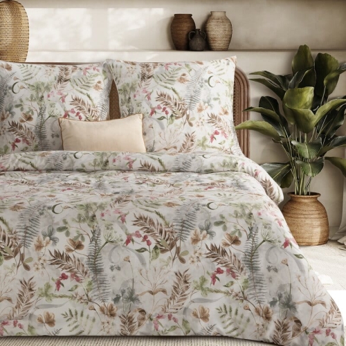 Komplet pościeli z bawełny satynowej Spring 220x200 florystyczne motywy