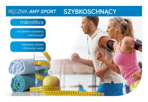 Ręcznik szybkoschnący 50x90 jasno turkusowy