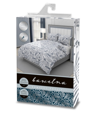Pościel bawełniana Elegant 220x200 w liście