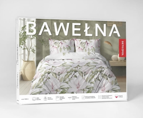 Pościel bawełniana 100% 160x200 w magnolie