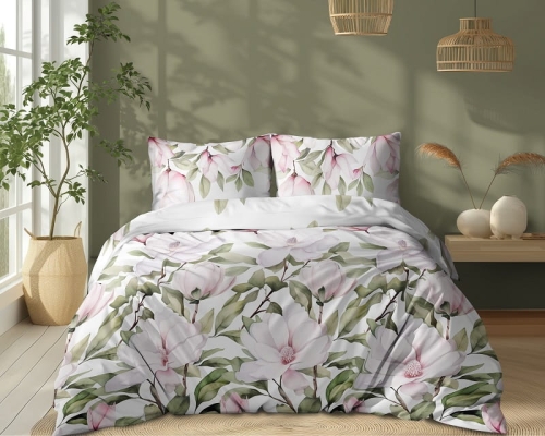 Pościel bawełniana 100% 220x200 w magnolie