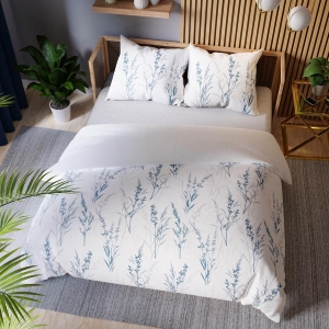 Komplet pościeli z bawełny satynowej botaniczny wzór 220x200 Sela 