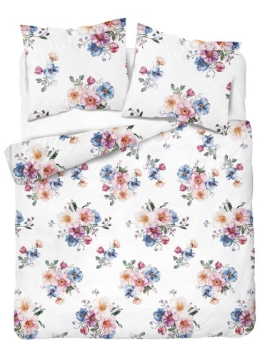 Pościel flanelowa 220x200 w kwiatowe bukiety