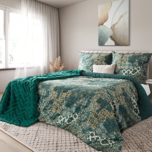 Komplet pościeli z bawełny satynowej Spring 160x200 w orientalny wzór