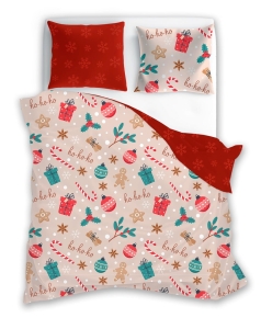 Pościel bawełniana świąteczna 160x200 Świąteczne Dekoracje