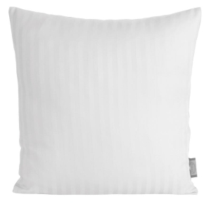 Poszewka w pasy 40x40 biała