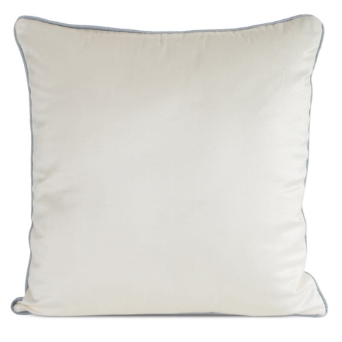 Poszewka dekoracyjna velvet 45x45 kremowa w pudrowe kwiaty