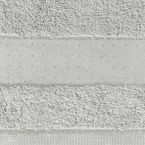 Ręcznik 70x140 Beth srebrny z kryształkami