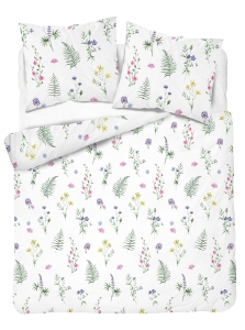 Komplet pościeli z satyny bawełnianej 160x200 drobne kwiaty Home Satin