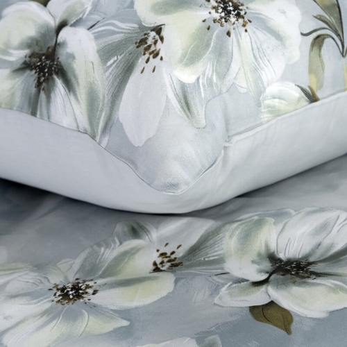 Komplet pościeli z bawełny satynowej 160x200 w pastelowych kolorach w magnolie