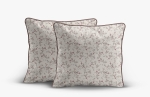 Komplet poszewek z perkalu 40x40 Różowe Kwiaty Lame Percale