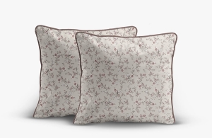 Komplet poszewek z perkalu 40x40 Różowe Kwiaty Lame Percale