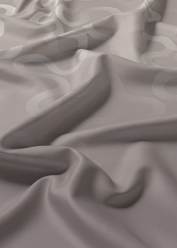 Komplet pościeli Home Satin z satyny bawełnianej szarej 160x200 we wzór geometryczny