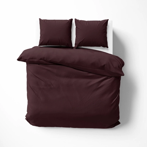 Pościel adamaszkowa Pure 160x200 burgundowa