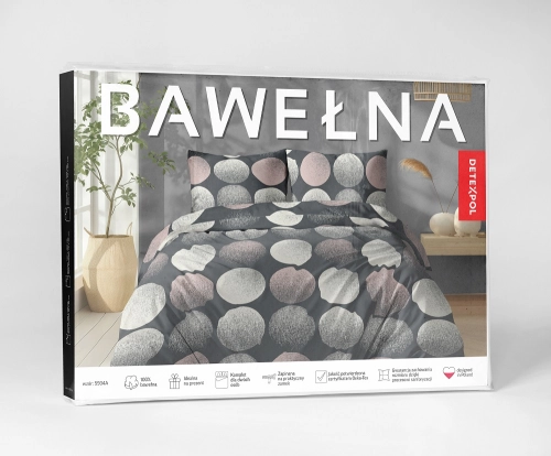 Pościel bawełniana 100% 160x200 w kolorowe koła
