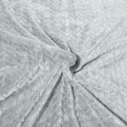 Koc 220x200 srebrny