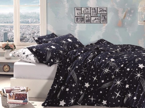 Pościel ekskluzywna bawełniana 200x220 w gwiazdy 