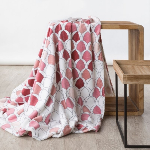 Koc Kloe 170x210 różowy