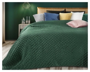 Narzuta wypalana 220x240 ciemno zielona