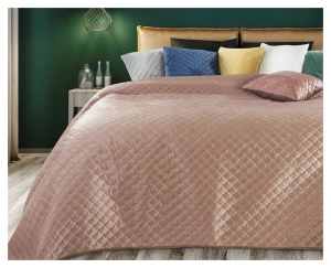 Narzuta wypalana 220x240 pudrowa